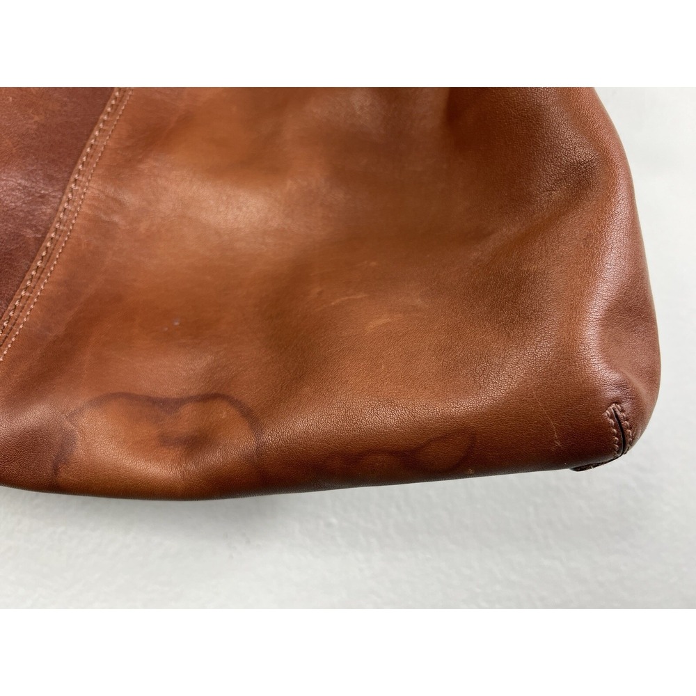 COACH Bleecker Felicia Burnished Leather‎ XL Slim Duffle Hobo Bag Purse 11424 - Picture 8 of 16